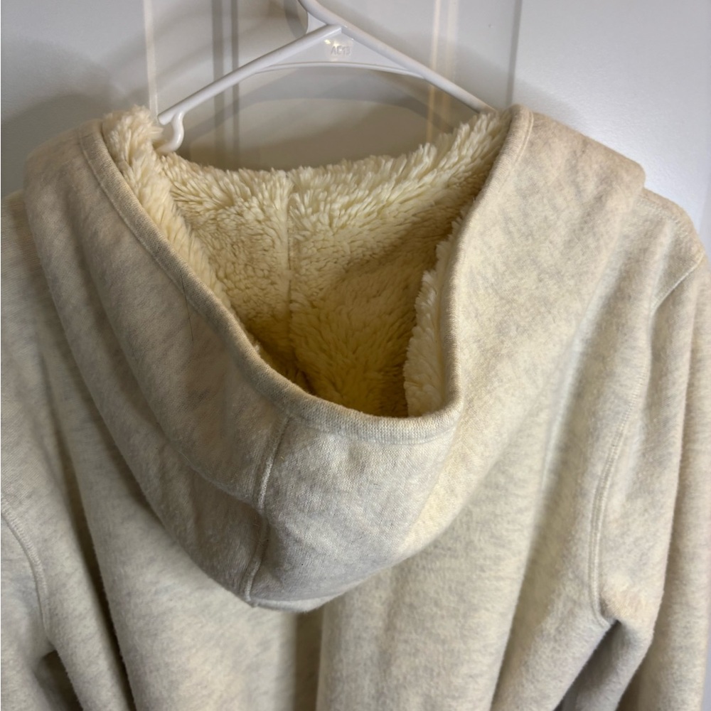 UGG Women's Cream Robe Teddy Jacket with Gray Belt - Picture 7 of 8